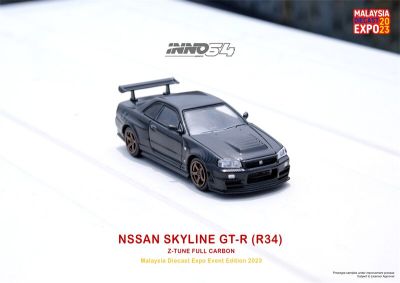 INNO 1:64 NISSAN SKYLINE GT-R (R34) Z-Tune Full Carbon MALAYSIA DIECAST EXPO Event Edition 2023 Model Car