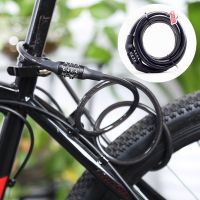 1M Code Password Bicycle Lock 4 Digit Code Anti-Theft Spiral Steel Cable Bike Lock Bicycle Locker Bicycle Accessories Locks