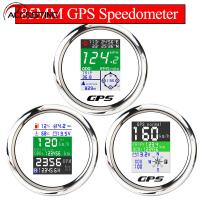 HD 85มม. หน้าจอ TFT กันน้ำ Digital GPS Speedometer Gauge MPH Knots Kmh ปรับเสาอากาศ GPS สำหรับเรือรถยนต์รถจักรยานยนต์เครื่องวัดระยะทาง