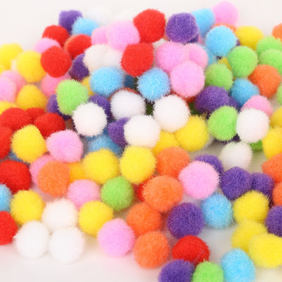 100-500ชิ้น/ถุงมินิ Fluffy Pom Pom Pompoms Ball เด็กแฮนด์เมดของเล่นอุปกรณ์เย็บผ้า DIY อุปกรณ์เสริม