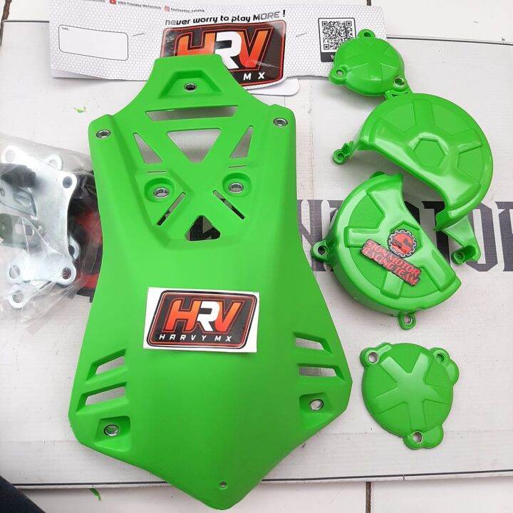Pelindung Mesin Bawah Dan Blok Samping / Engine Guard Kawasaki KLX 150 / KLX 150 Big Foot BF