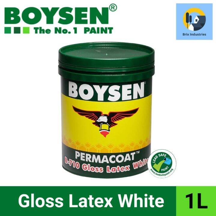 【COD】arbengdengsha Boysen Permacoat Gloss Latex White 1 Liter B-710 100 ...