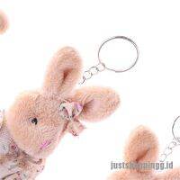 {JUST} Couple Bear Rabbit Plush Toys 2017 Floral Cloth Teddy Bear Rabbit Bunny Dolls Key Bag Pendants Lovers Friends Gift 11cm 1 Pair