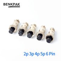 1 set GX12 2p 3p 4p 5p 6 Pin Male Female 12mm Circular Aviation Socket Plug Wire Panel Connector