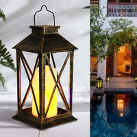 Flameless LED Flickering Vintage Hanging Patio Portable Garden Gift Home Decor Tabletop Candle Lantern Indoor Outdoor