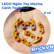 8 Cái Phụ Kiện LEGO Ngón Tay Mecha, Cánh TayRobot Màu Vàng Ngọc ID 6262192