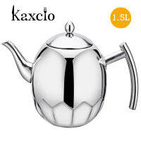 Kaxcio หม้อชาสเตนเลสสตีลคุณภาพสูง,หม้อกาแฟพร้อมตัวกรองเตาแม่เหล็กไฟฟ้าในครัวกาน้ำชาหม้อน้ำ1L/1.5L