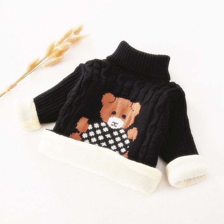 winter-kids-sweaters-plus-velvet-thick-turtleneck-pullover-boys-coats-warm-winter-girls-sweater-stretch-bear-knitted-bottoming