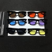 【hot sale】♈☊ D03 Korean Trendy UV400 Sunglasses Geometric Square Frame Colorful Ocean Film Men and Women Couple Glasses Accessories