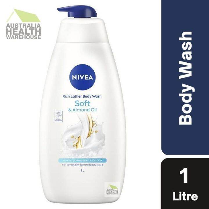 Nivea Rich Lather Soft & Almond Oil Body Wash 1 Litre Lazada Singapore