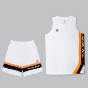 Bộ quần áo thể thao tập bóng rổ nam mát mẻ mùa hè Peak màu Trắng F702281