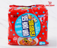 มาม่าเกาหลี แบฮงดง จล-มย็อน-นงชิม (รสเผ็ด)  Baehongdong Jjolmyeon-Nongshim 배홍동쫄면-농심( 129gx4 pack ) สินค้านำเข้าจากเกาหลีแท้ๆๆ พร้อมส่ง หมดอายุ 18-10-23