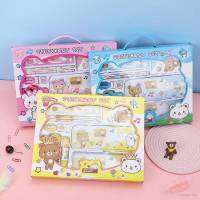 9PCS/Set Cartoon Stationery Set Gift Kindergarten Childrens Day Prize Student School Opening Stationery Gift Box