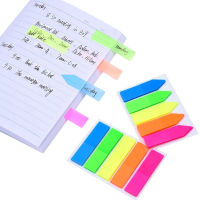 5สีเรืองแสง Sticky Notes Pad แท็บดัชนีหน้าธงเครื่องหมาย Sticky Notes สำนักงานโรงเรียนเครื่องเขียนที่มีสีสันด้านข้างบุ๊คมาร์ค