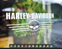 สติกเกอร์ Harley davidson สติกเกอร์ติดรถยนต์ สติ๊กเกอร์สะท้อนแสง