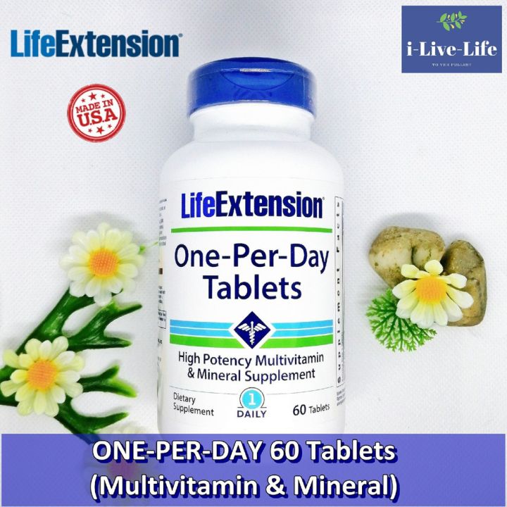 วิตามินรวม-one-per-day-60-tablets-life-extension-ทานแค่วันละ-1-เม็ด