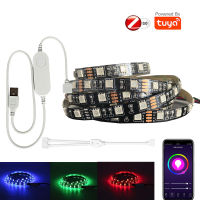 TUYA Zigbee USB LED Strip DC5V 0.5M 1M RGB Flexible Light Lamp Background Lighting APP Remote Voice Control fr H*ue Echo Plus