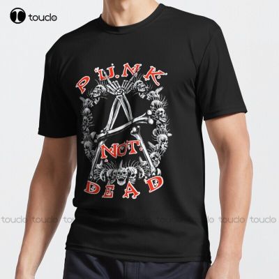 New Punk’S Not Dead Active T-Shirt  Tops, Tees &amp; Shirts Cotton Tee Shirt Xs-5Xl Streetwear Tshirt New Popular Retro Unisex