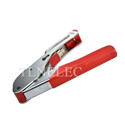 1Pcs Multi-Functional Coaxial Crimper การบีบอัด Coaxial Cable Crimping Tool Coaxial Cable Stripper Hand Tool