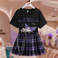 2023 Baby Girls Jk Uniform Shirt Skirt 2Pcs/Set Children College Spring Autumn School Show Kids Princess Clothes Set 3-12Yrs