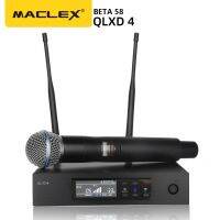 QLXD4ความหลากหลายที่แท้จริงคู่ Maclex UHF สำหรับคาราโอเกะการแสดงบนเวที QLXD2ไมโครโฟน58 S58