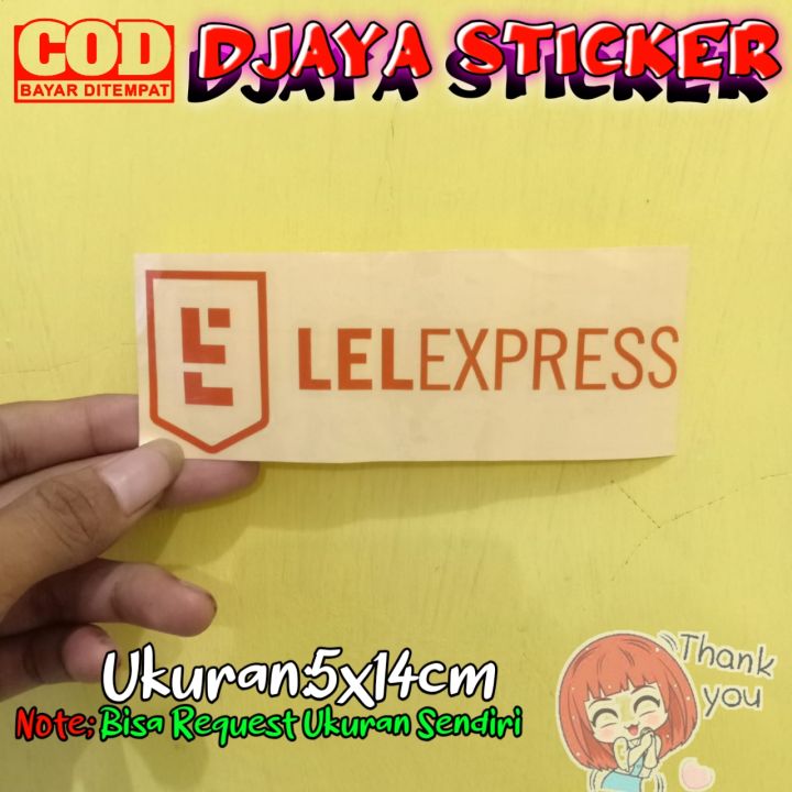 Stiker Cutting Logo Lel Express Ukuran 5x14cm Lazada Indonesia