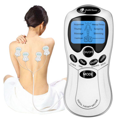 zx_ Beauty shop Customization 4 Pads modes Electric Massager Tens unit Acupuncture Body Massage Digital Therapy Machine Back Neck Foot Healthy Care