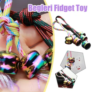 Aluminum Alloy Begleri Fidget Toy Worry Beads Finger Skill