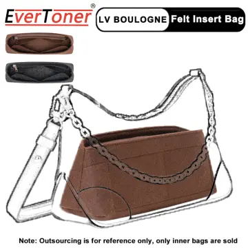 Lckaey purse insert for lv boulogne organizer boulogne handbag bag insert  organizer 2075khaki