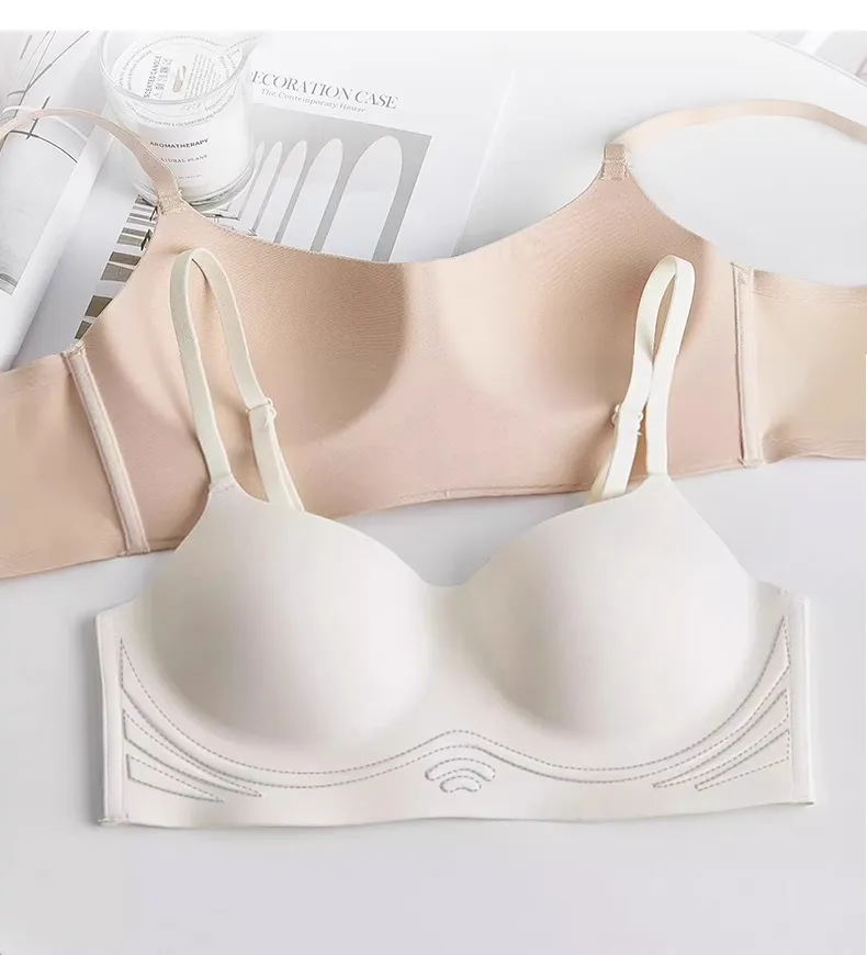 FallSweet Seamless Wireless Bra Push Up Bra for Women Sexy Gather