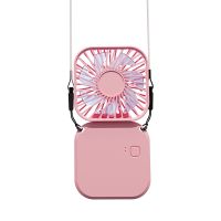 Portable Fan USB Hanging Neck Fan Rechargeable Electric Handheld Fan Multifunctional Folding Desktop Table Fan