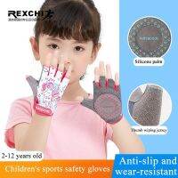 ●✧✚ Childrens Cycling Gloves Safe Cycling Pulley Sports Handguard Printing Cartoon Non-Slip Shock Absorption Kids Gloves