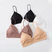 【jw】✚  French Tube Top Seamless Bras Camisole Backless Bralette