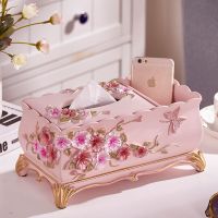 Pink Resin Makeup Organizer Cosmetic Holder Tissue Box Ashtray Toothpick Holder Tools Storage Lipstick Holder Home Home Decor ac