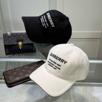 BURBERRYYˉNew หมวกเบสบอลปักลายตัวอักษรใหม่สำหรับผู้ชายและผู้หญิง