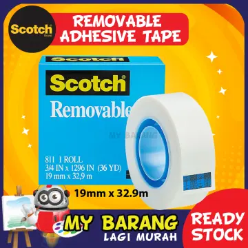 Buy 3M Scotch 600 Transparent Tape 3/4 x 1296in / 19mm x 32.9m