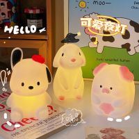 [COD] Fashion Cartoon Dog Personality Small Table Lamp Student Bedroom Bedside Decoration Night