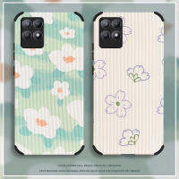 Realme Narzo 50 /Realme 8i เคสโทรศัพท์สำหรับสาวแฟชั่นดอกไม้รูปแบบดอกไม้ปลอกนุ่ม All Inclusive คลุมทั้งหมดเคสป้องกันกล้อง -E1