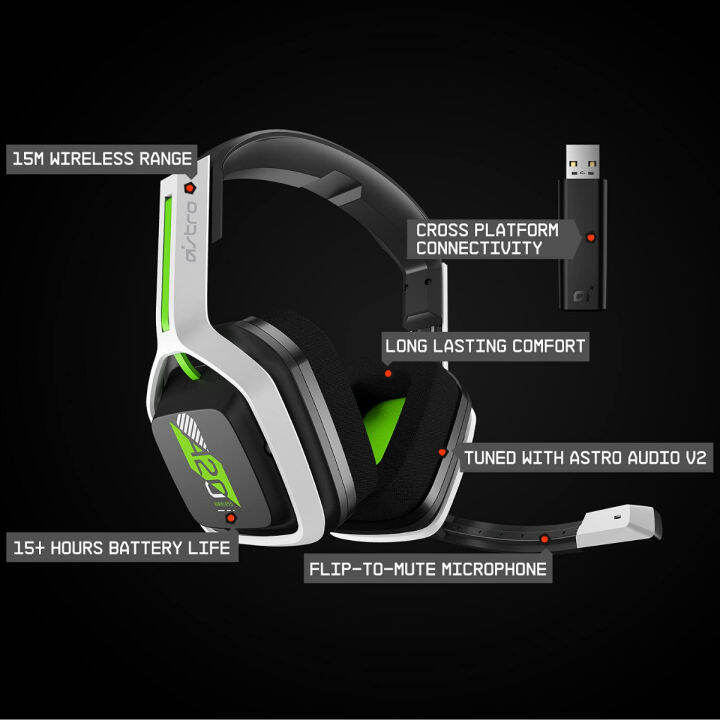 astro-gaming-a20-wireless-headset-gen-2-for-xbox-series-x-s-xbox-one-pc-amp-mac-white-green-white-a20-headset-headset-xbox-series-x-s-pc-mac