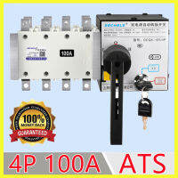 【ส่งจากกรุงเทพ】ATS 4P 100A 400V Dual Power ATS Automatic transfer switch เวลาในการเปลี่ยนน้อยกว่า 30ms