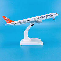 ABaza ขายร้อนสังกะสี Ally วัสดุ1:400 18.5ซม. ล้อเครื่องบิน Aircrafts โบอิ้ง B777-300er ตุรกีสายการบินเครื่องบิน ModelM