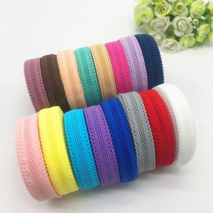 5yardslot-58-15mm-elastic-ribbon-multirole-bilateral-lace-grid-fold-over-elastic-spandex-lace-ribbon