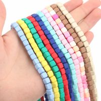 【CW】ﺴ  6mm Colorful Polymer Clay Beads Loose Spacer Jewelry Making Necklace Accessories