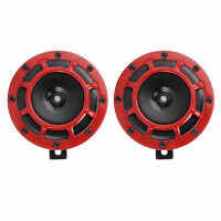 motorcycle Accessories sirene moto 12V Pair Horn Red Compact Super Tone Loud Blast 139‑170DB Universal for Motorcycle Car