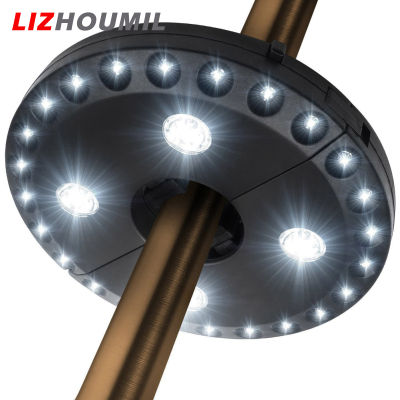LIZHOUMIL 24+4led Umbrella Pole Light Outdoor Portable Multifunctional Detachable Camping Tent Lamp Emergency Light