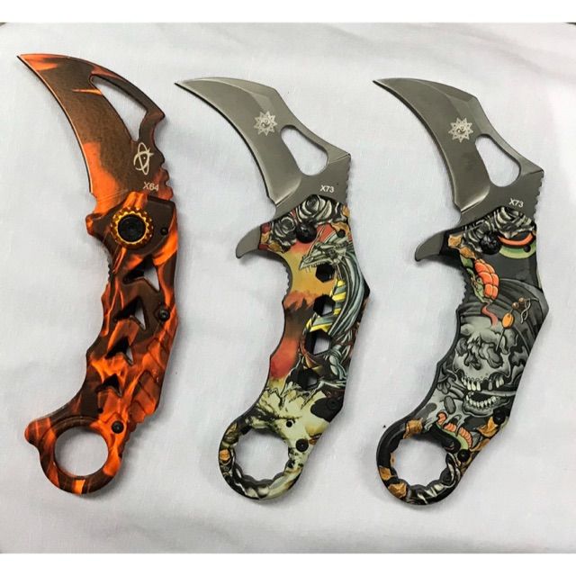 karambit-knife-x73-มีดพก-มีดเดินป่า-มีดใบตาย-มีดควง-มีดคารัมบิต-การตั้งแค้มป์-และการเดินป่า-มีดอเนกประสงค์