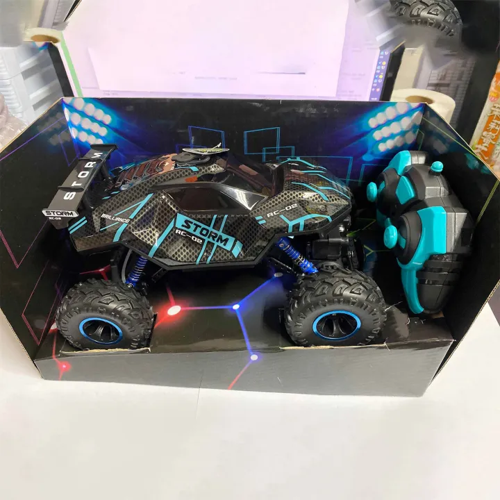 【Spray function】Dazzling light spray remote control car 2.4GHz 4