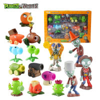 Genuine 15 Pack Plants vs Zombies 2 Catapult Toys Boys Game Toy Set Soft Anime Figure Tabletop Battle Game Model Dolls Kid Gifts