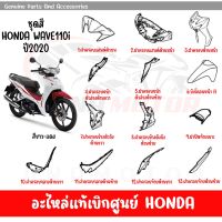 ชุดสี HONDA WAVE110I ปี2020 สีขาว-แดง ล้อแม็ก ของแท้เบิกศูนย์ทุกชิ้น