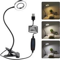 ☑✳ LED Clip on Light Reading Lights USB Desk Lamp Adjustable Lamps Warm Cool White Daylight Flexible Easy Clip Night Reading Lamp i